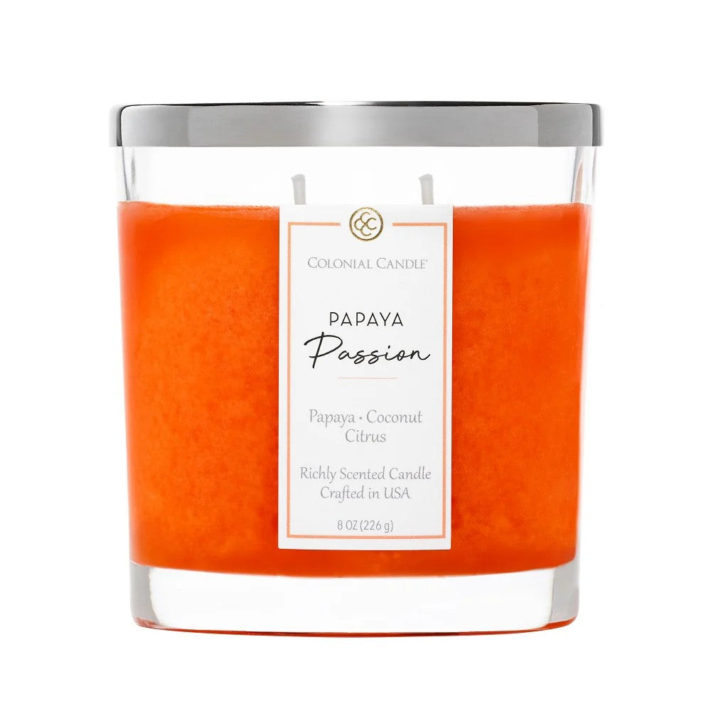 Papaya Passion Classic Oval Candle, 8oz