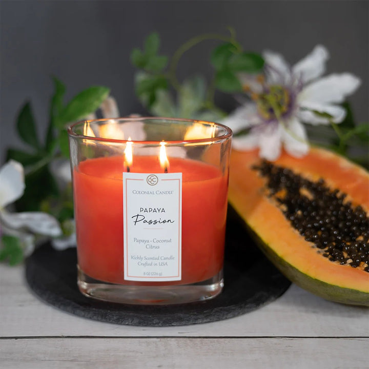 Papaya Passion Classic Oval Candle, 8oz