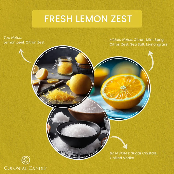 Lemon Zest Classic Oval Candle, 8oz