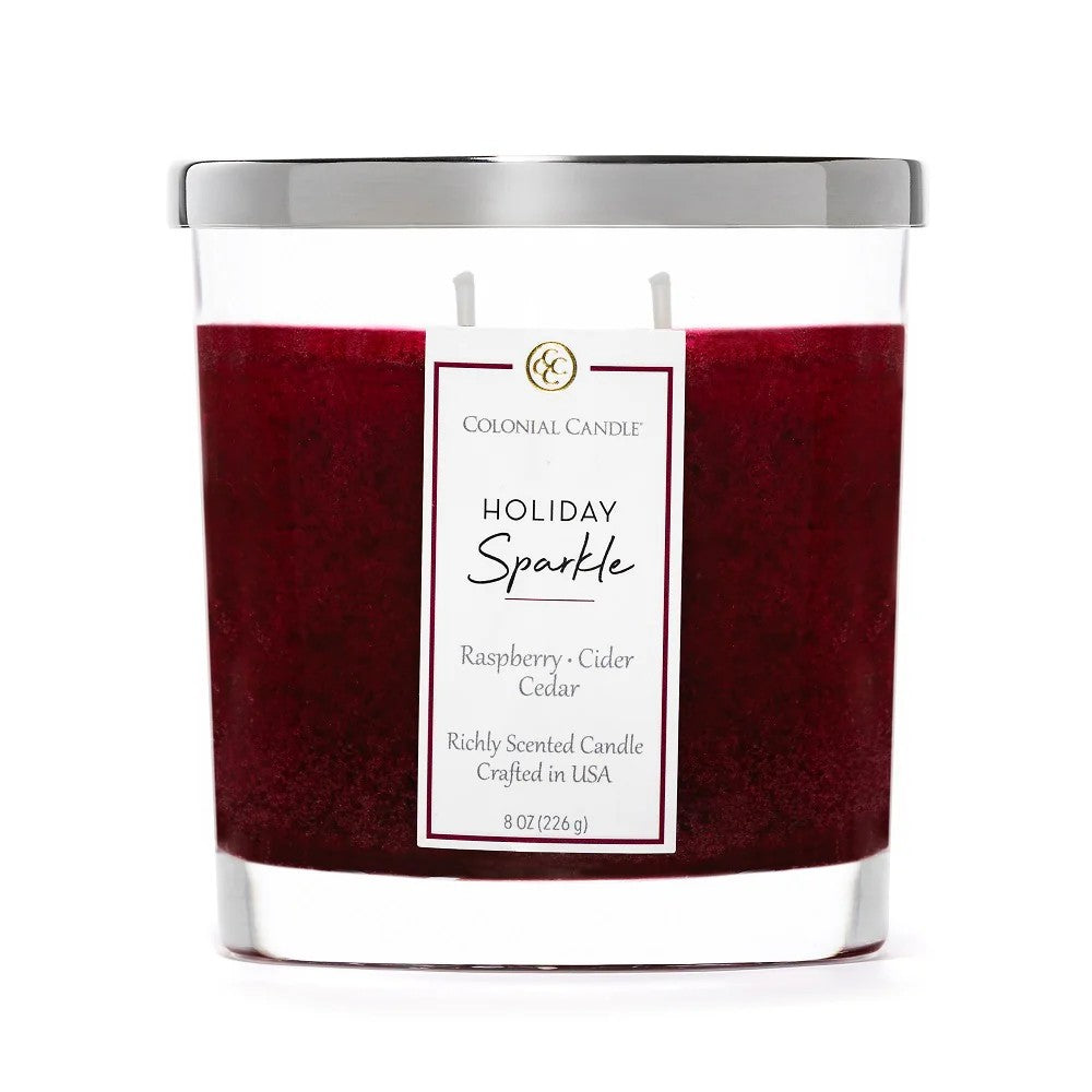 Holiday Sparkle Classic Oval Candle, 8oz