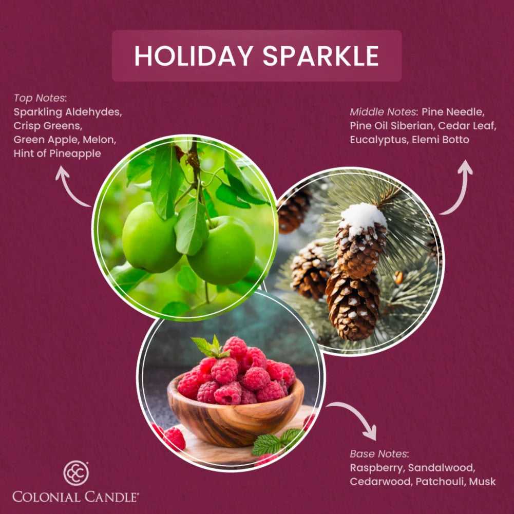 Holiday Sparkle Classic Oval Candle, 8oz
