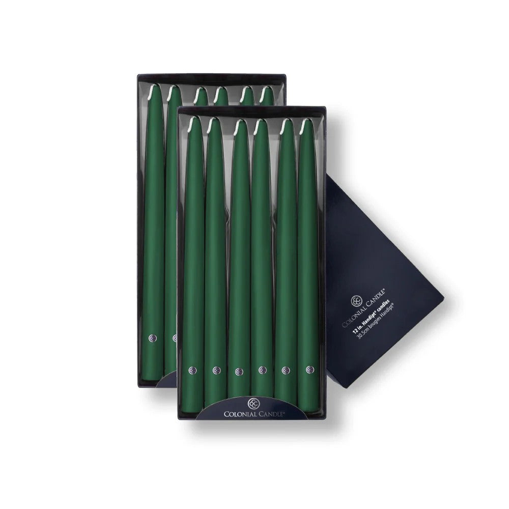Evergreen Unscented Taper Candle