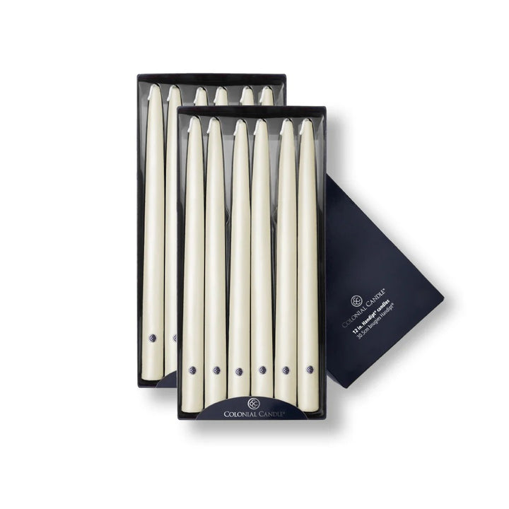 Ivory Unscented Taper Candle