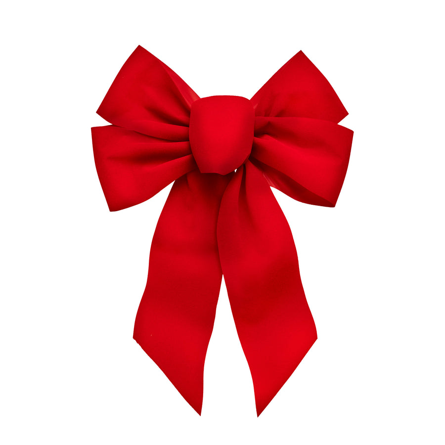 5-Loop Red Velvet Bow