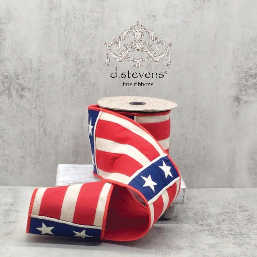 USA Patchwork Star Ribbon