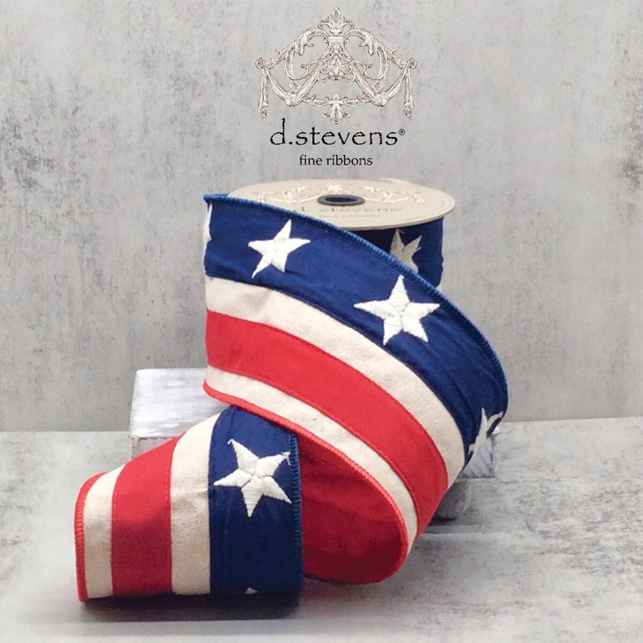 USA Embroidered Star Ribbon