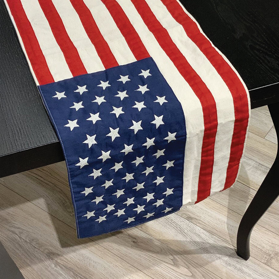 USA Canvas Table Runner