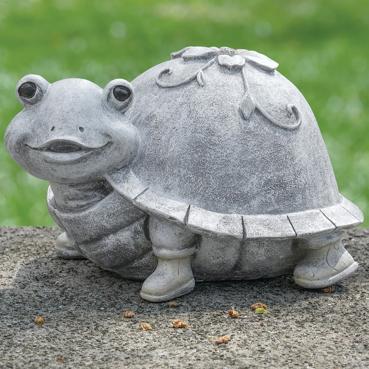 Pudgy Pals Turtle in Rain Boots Statue