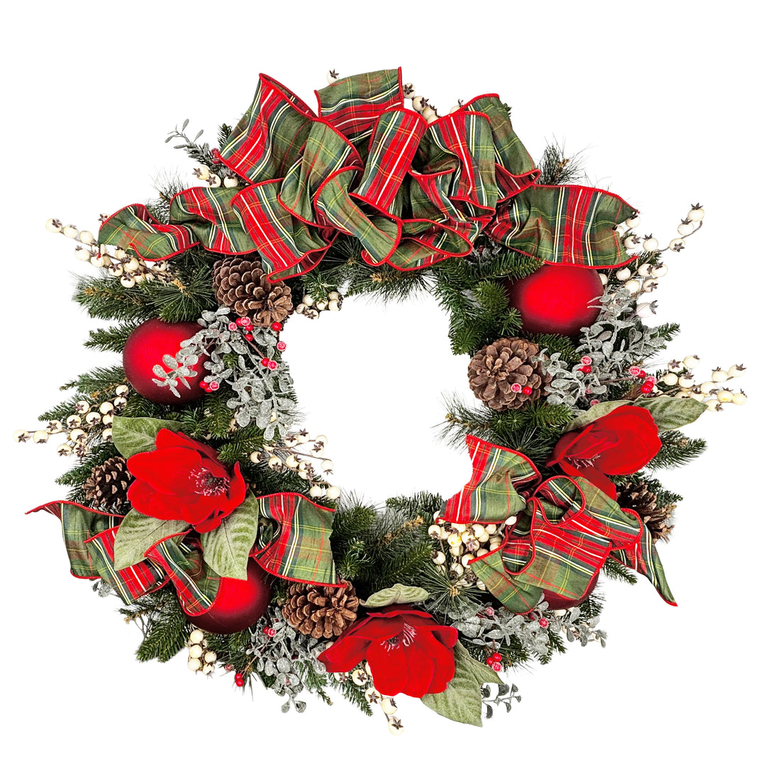 Gasper Nordic Charm Holiday Collection 36" Wreath Unlit