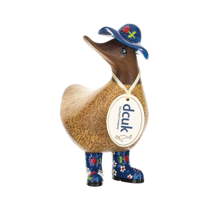 DCUK Floral Hat/Boots Duck Floral Hat & Boots Ducky Blue