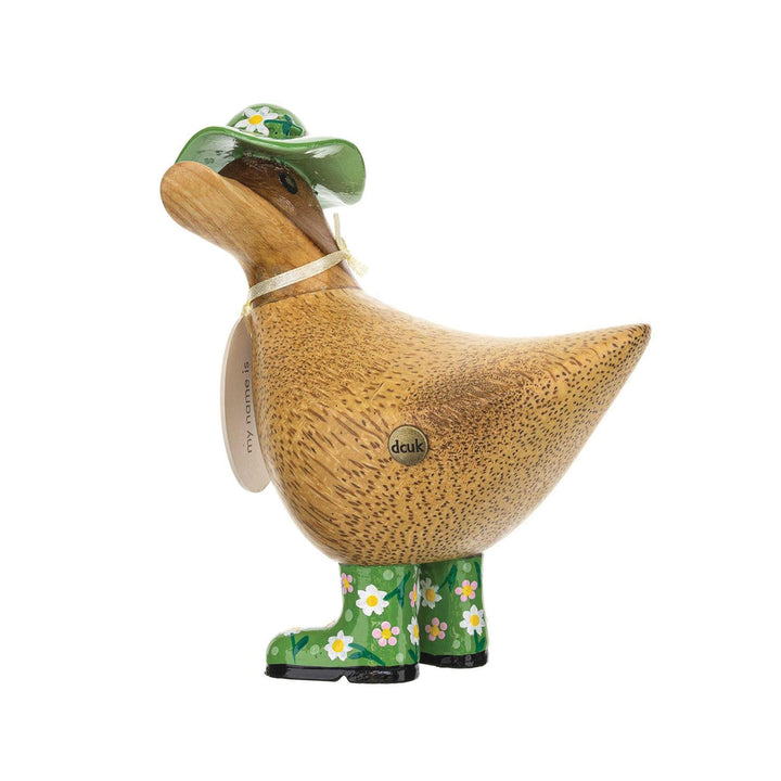 DCUK Floral Hat/Boots Duck Floral Hat & Boots Ducky Green