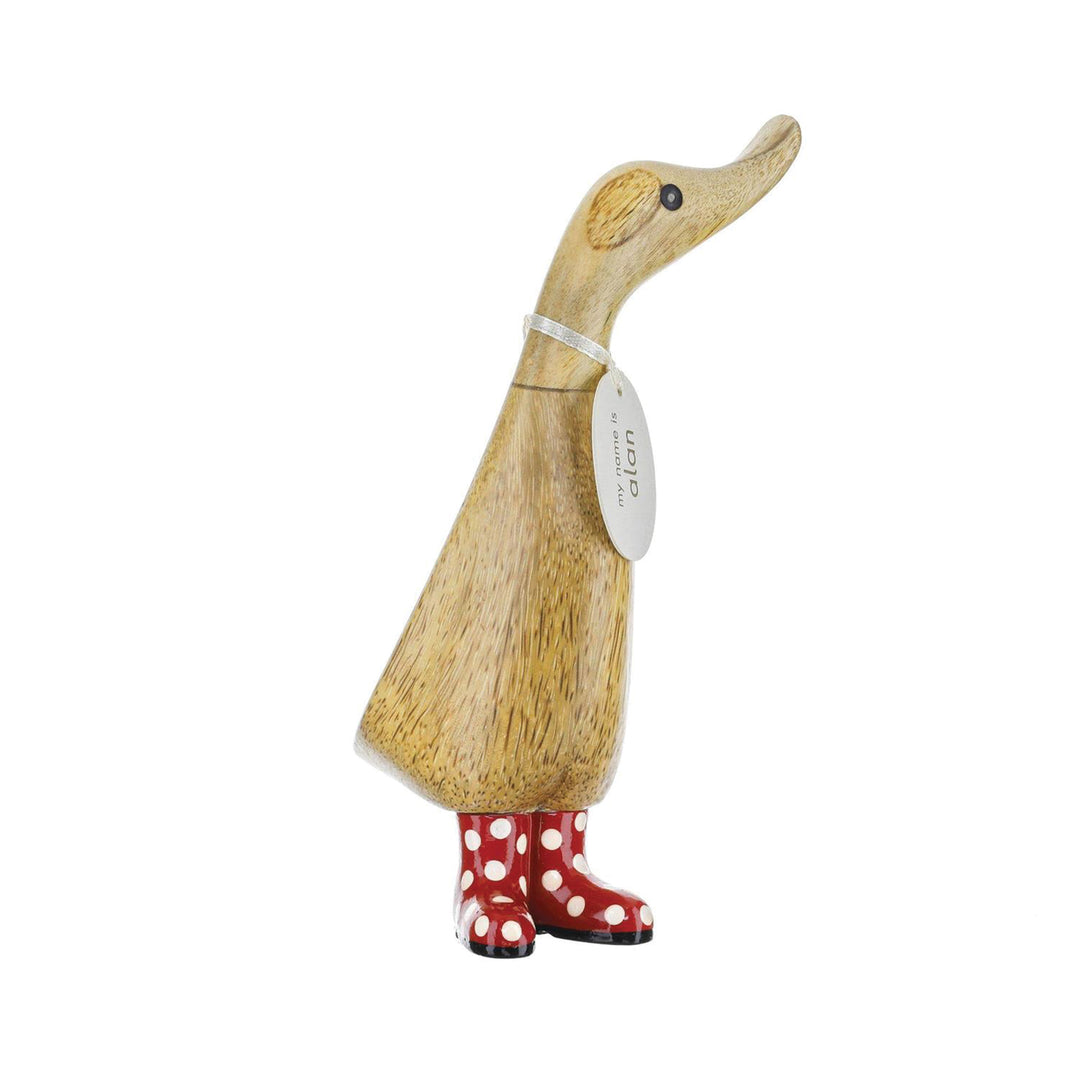 DCUK Spotty Boots Duck Spotty Boots Duckling Red