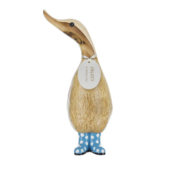 DCUK Spotty Boots Duck Spotty Boots Duckling Blue