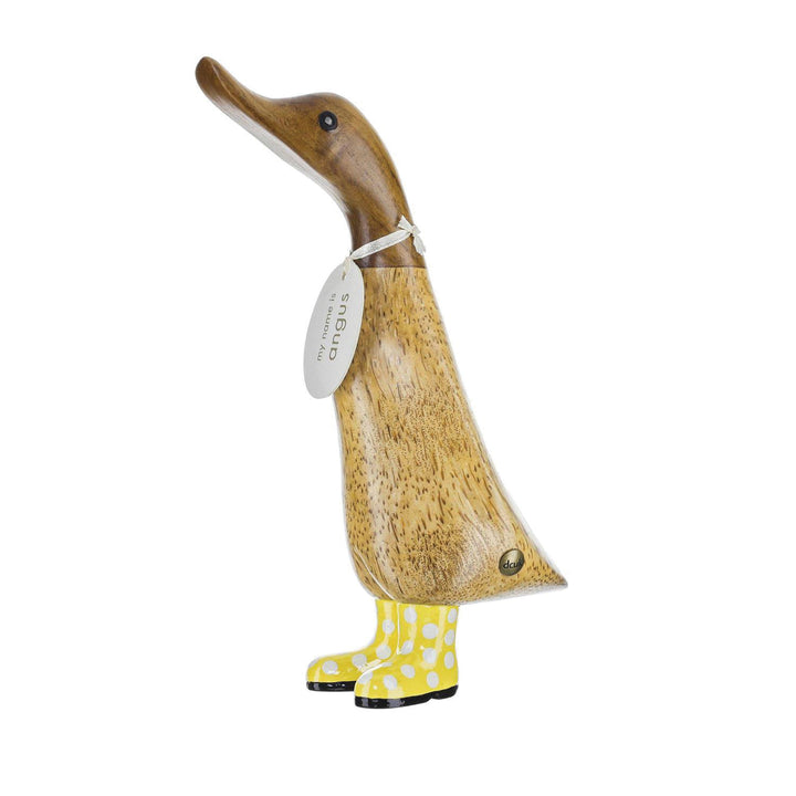 DCUK Spotty Boots Duck Spotty Boots Duckling Yellow