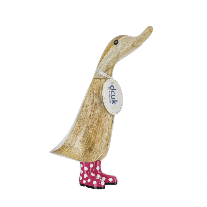 DCUK Spotty Boots Duck Spotty Boots Duckling Pink