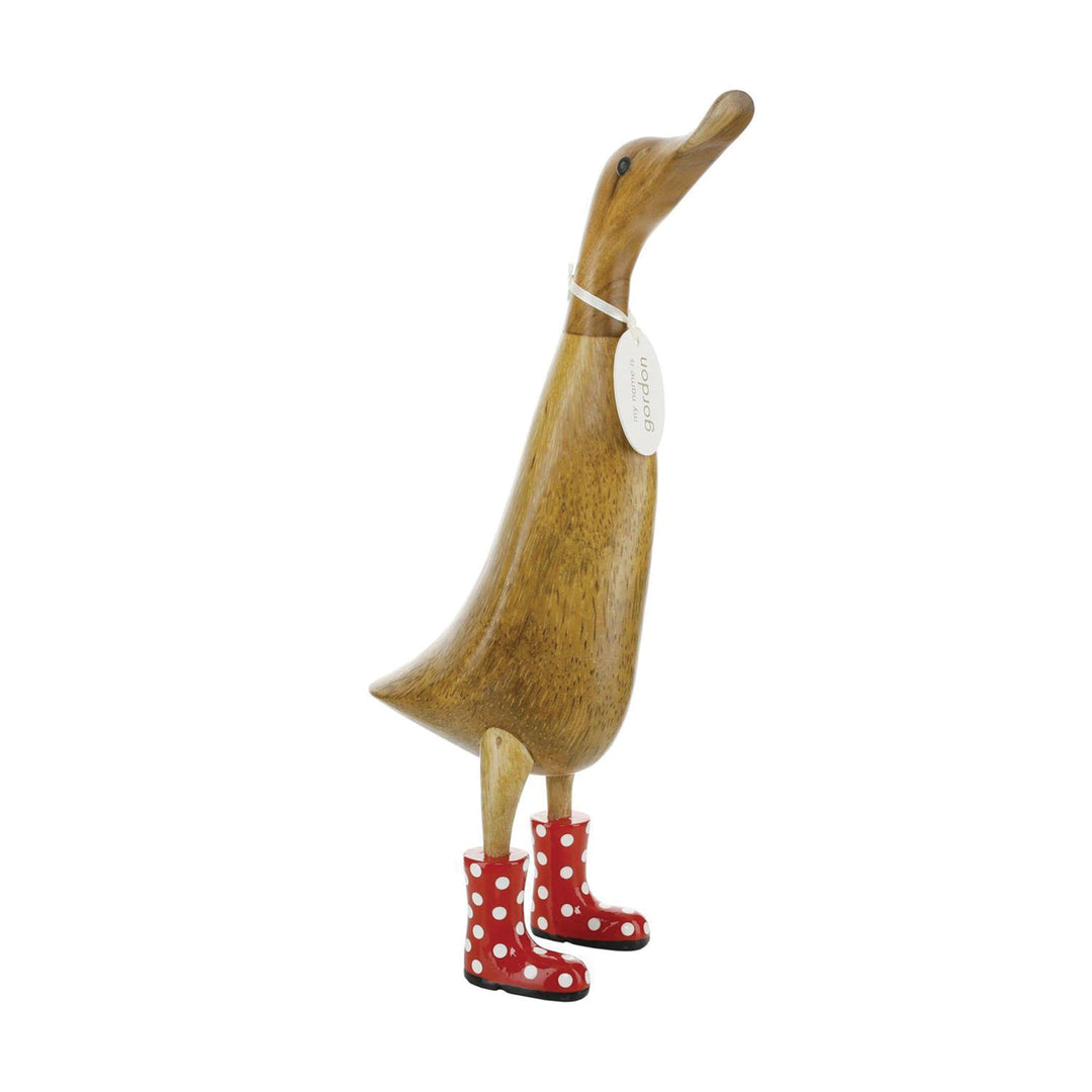 DCUK Spotty Boots Duck Spotty Boots Ducklet Red