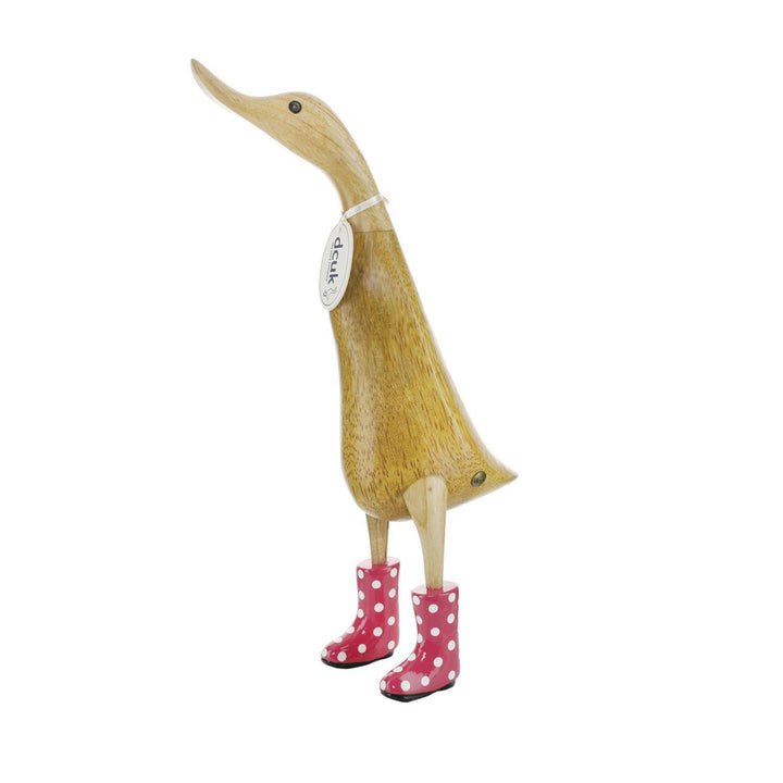DCUK Spotty Boots Duck Spotty Boots Ducklet Pink