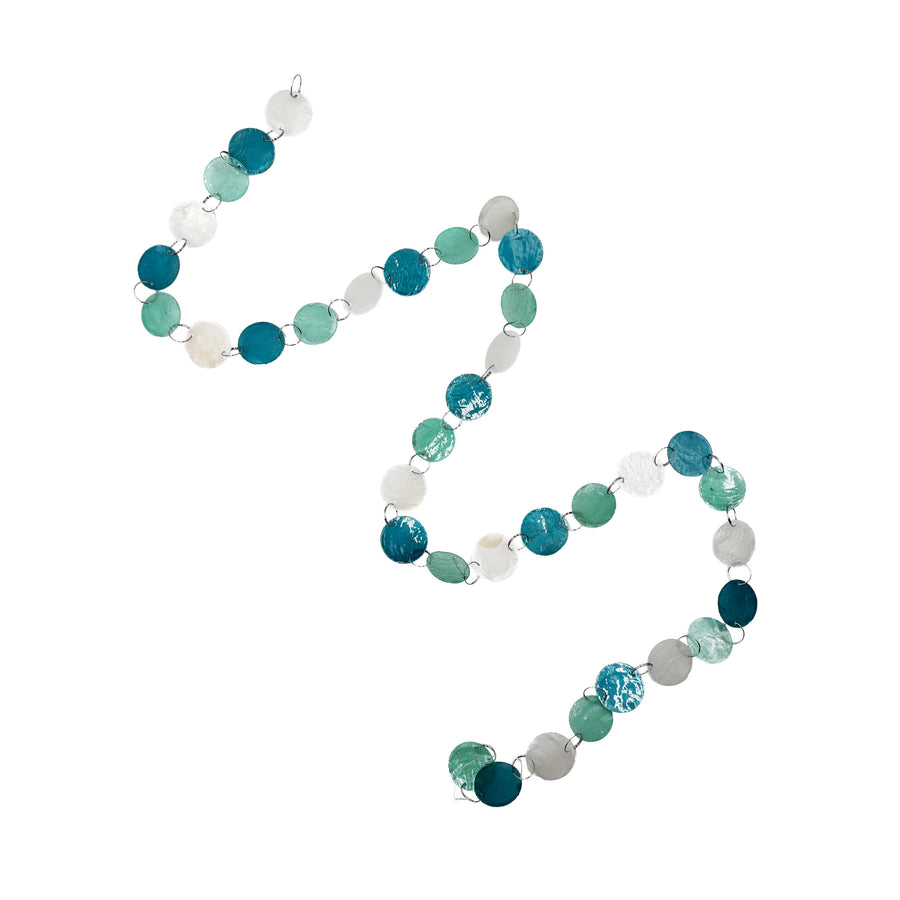 Sea glass Shell Disc Garland