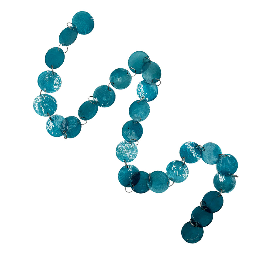 Shell Chain Garland Blue