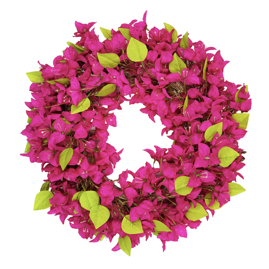 Pink Bougainvillea Artificial Wreath