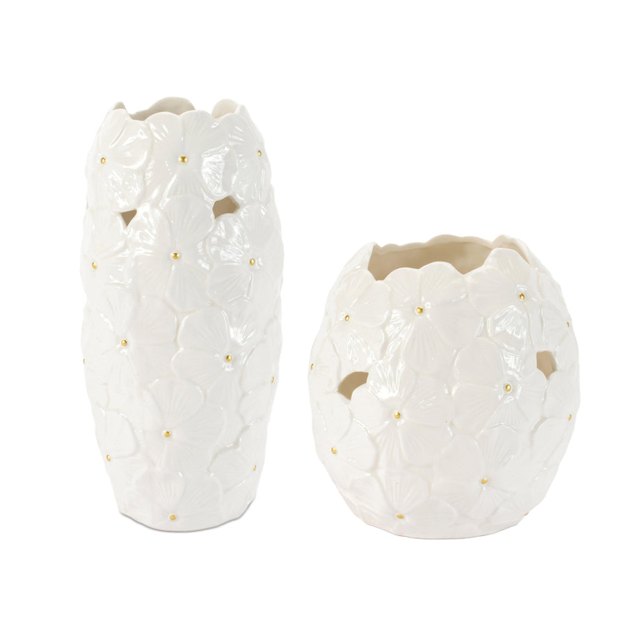White Flower Vase