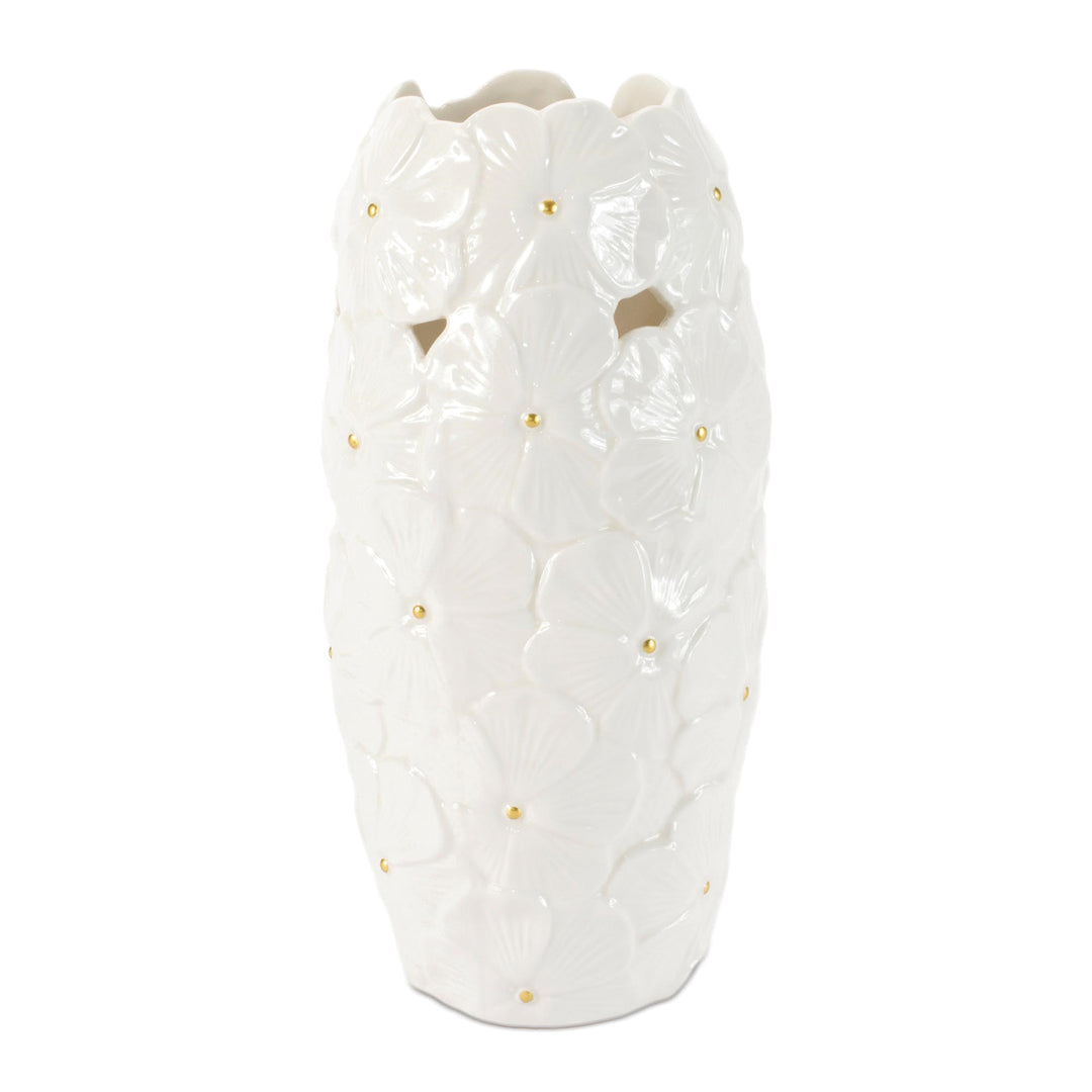 White Flower Vase 8.5 Inches