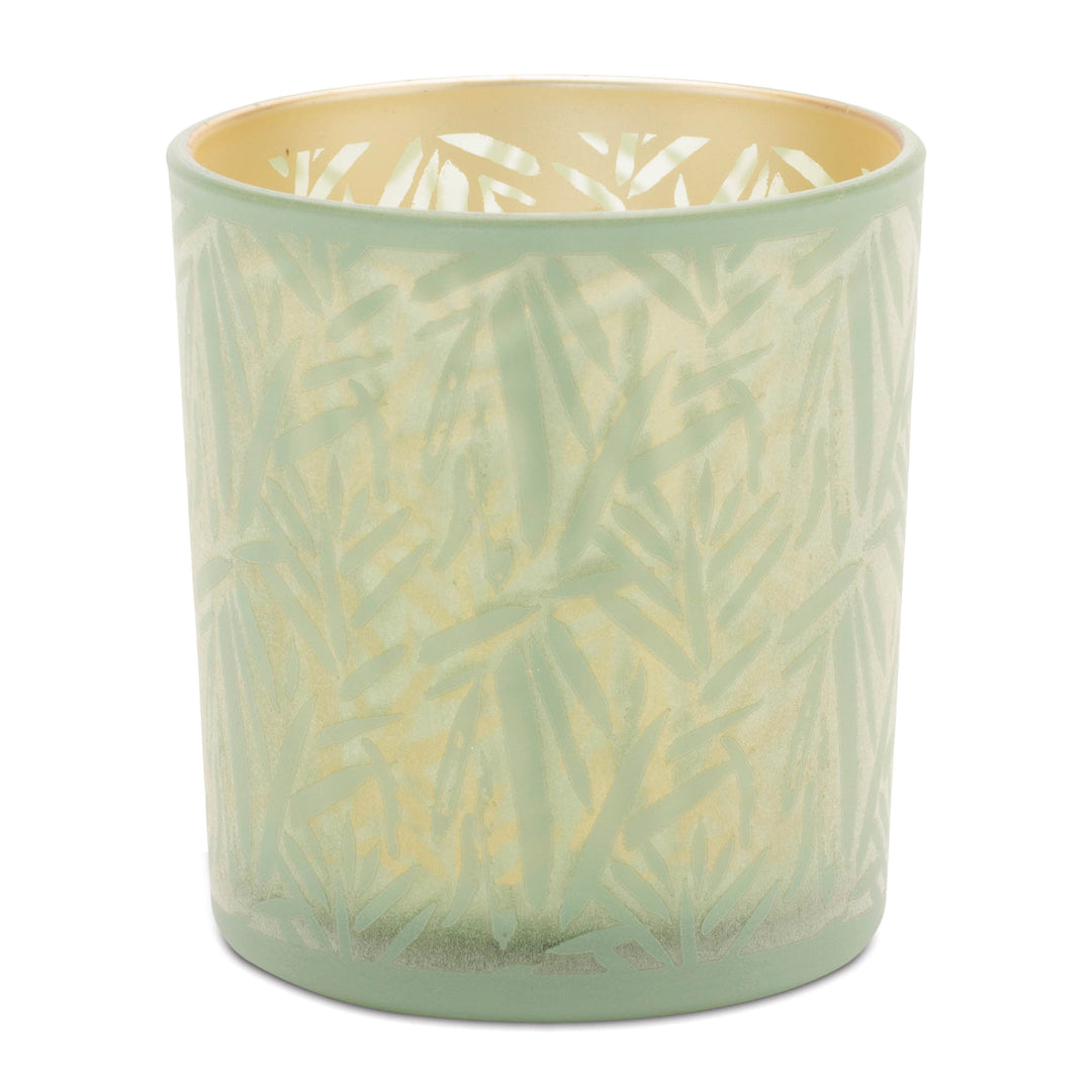 Green & Gold Votive Candle Holder