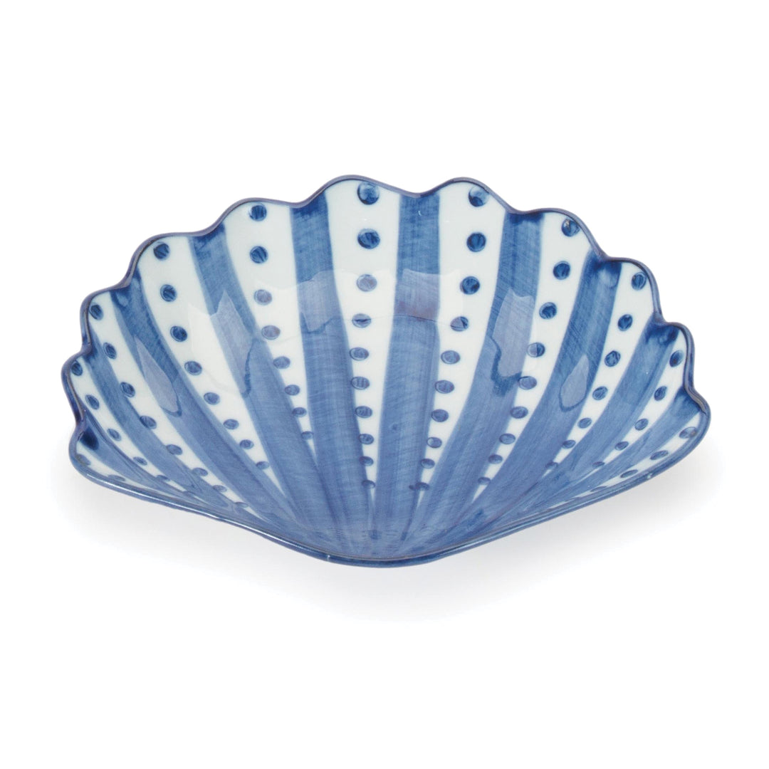 Porcelain Blue & White Shell Plate