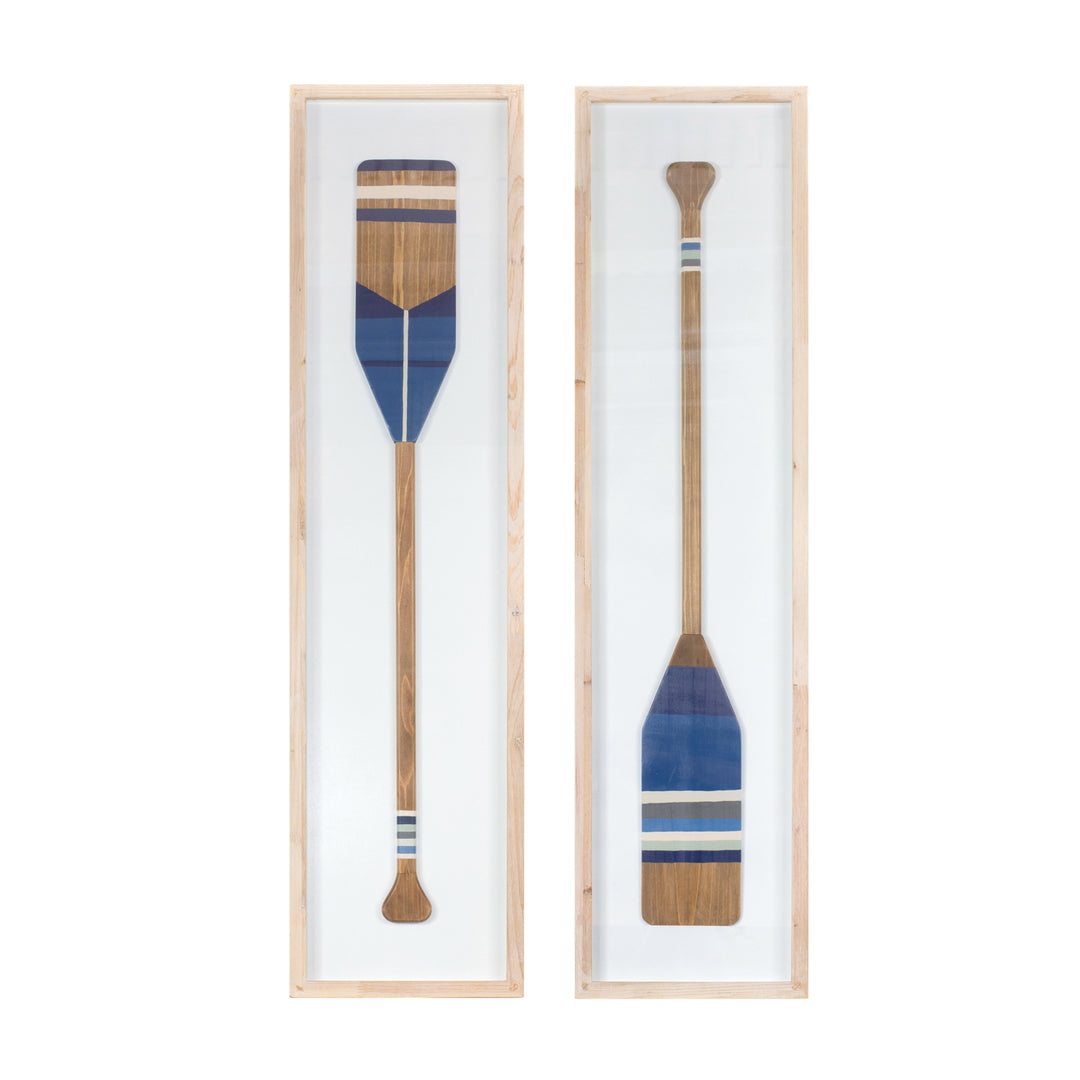 Framed Oar Wall Art