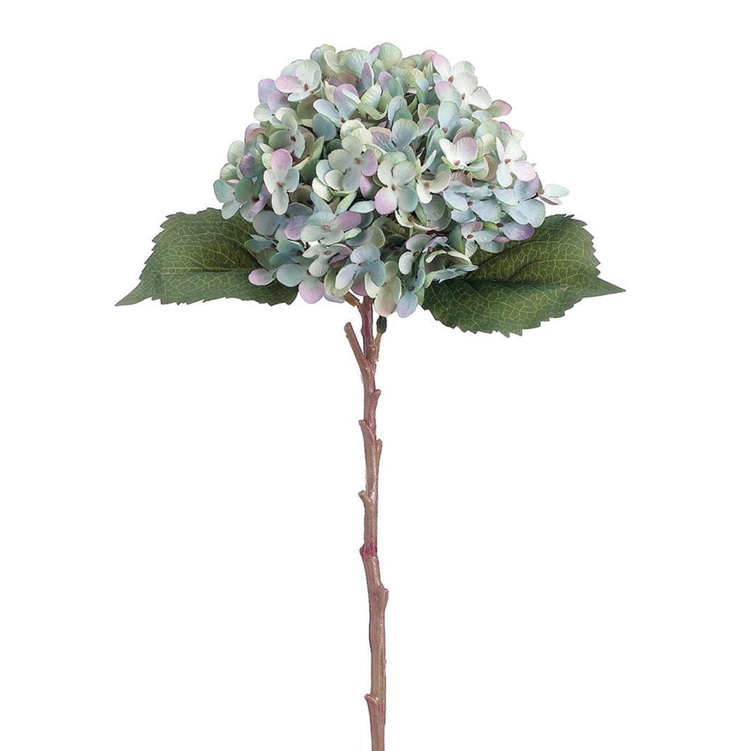 Single Hydrangea Spray Seafoam Blue