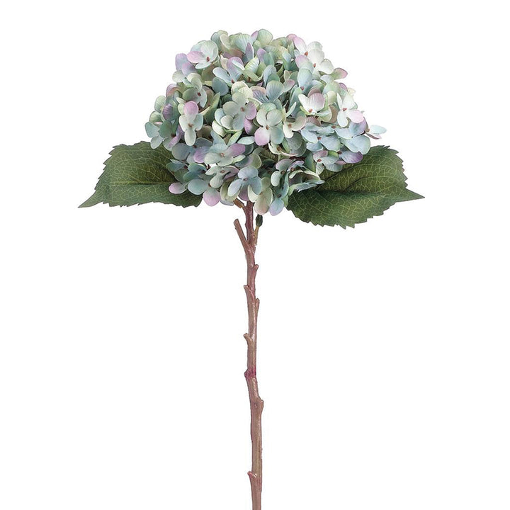 Single Hydrangea Spray Seafoam Blue