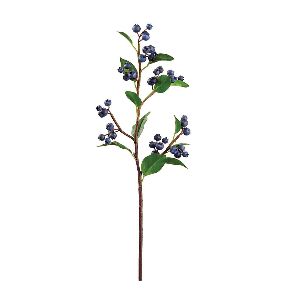 Artificial Blue Berry Spray