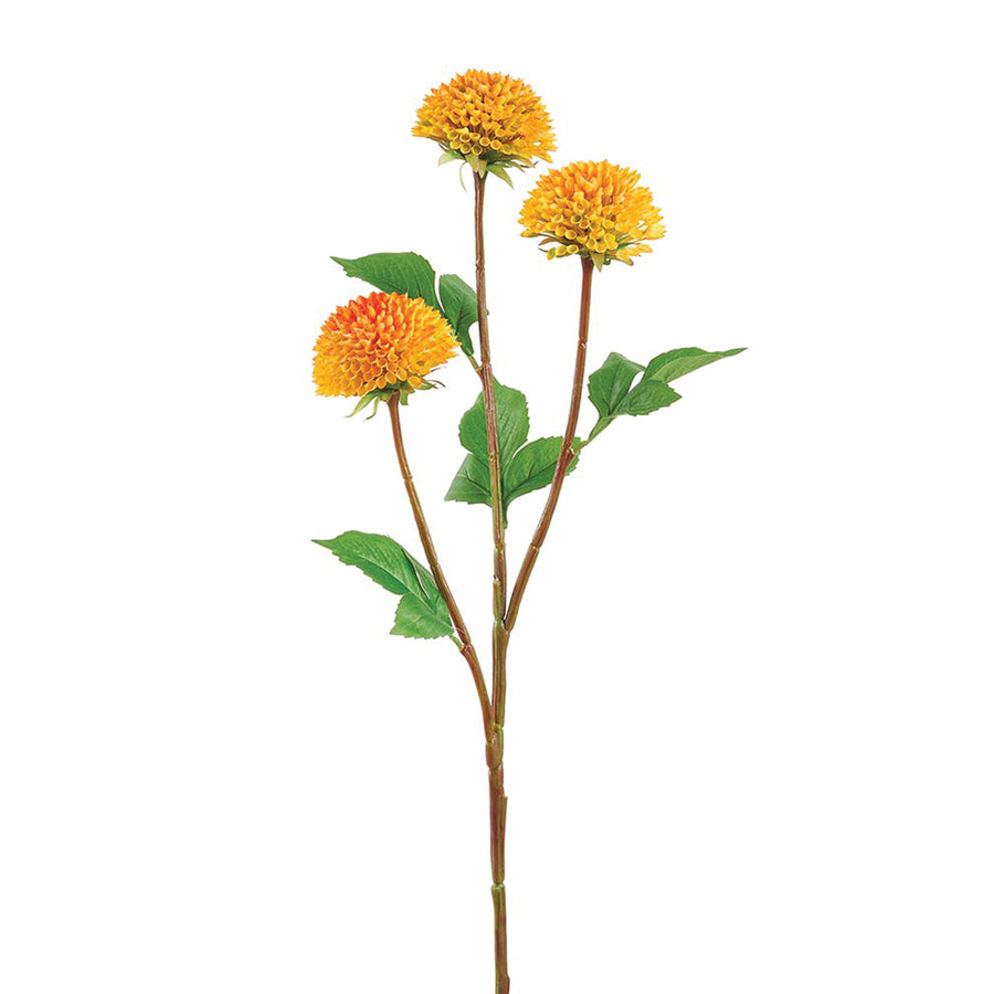 Triple Dahlia Bud Spray Orange