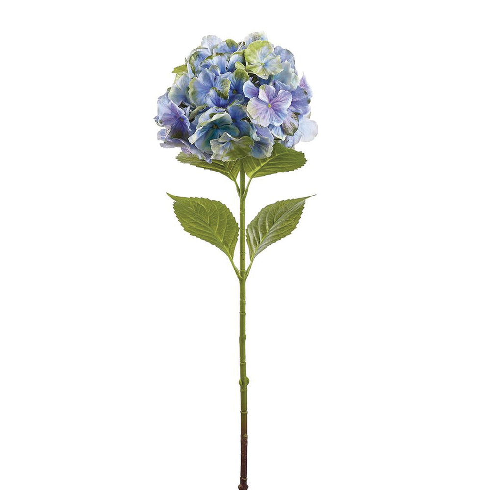 Real Touch Hydrangea Spray Blue & Green