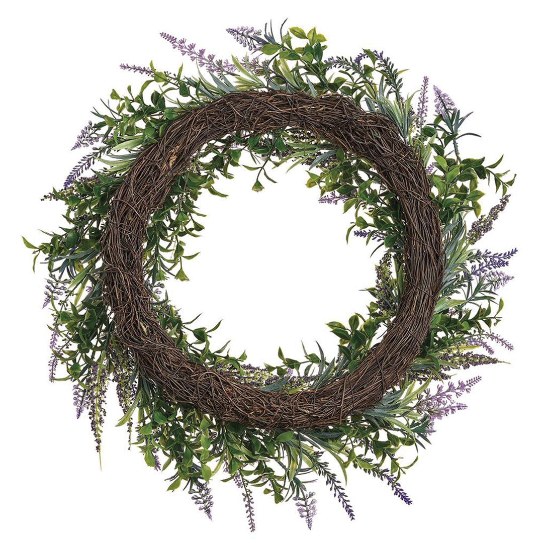 Artificial Lavender & Muscari Wreath