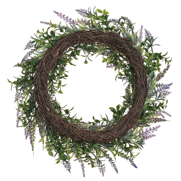 Artificial Lavender & Muscari Wreath