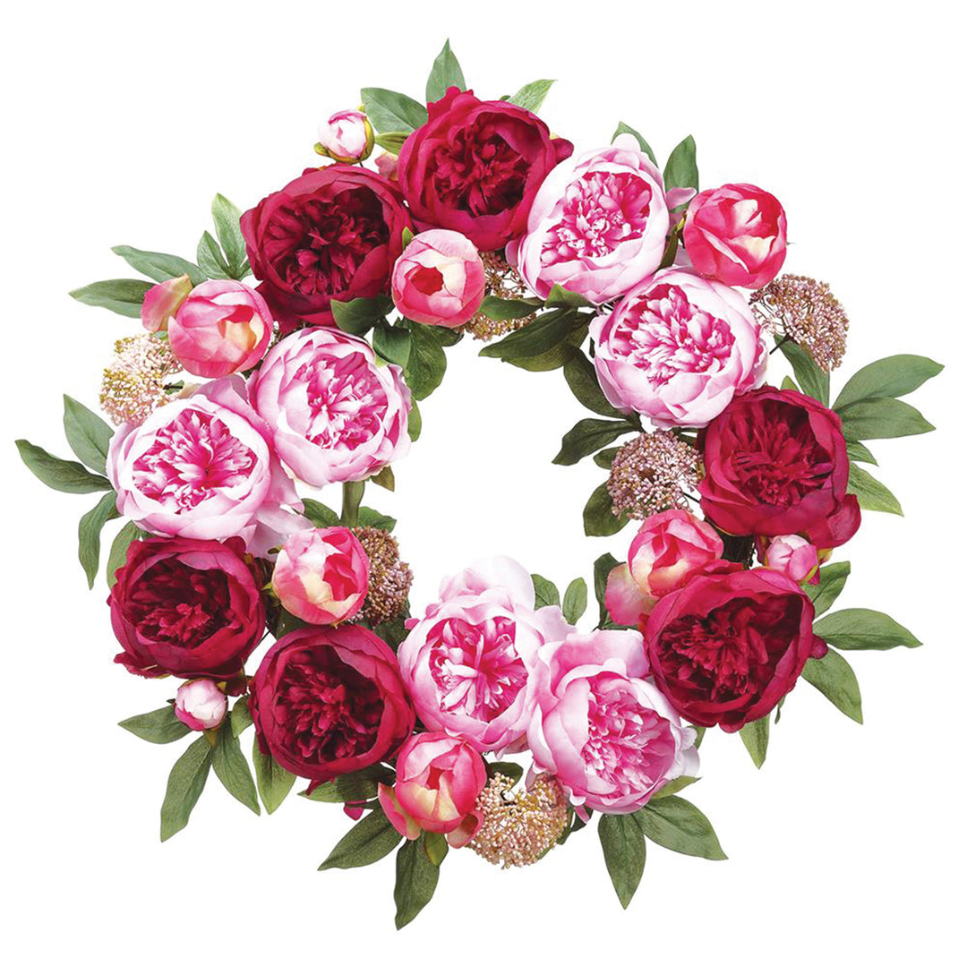 Beautifully Pink Peony Floral Collection Wreath - Peony & Twig