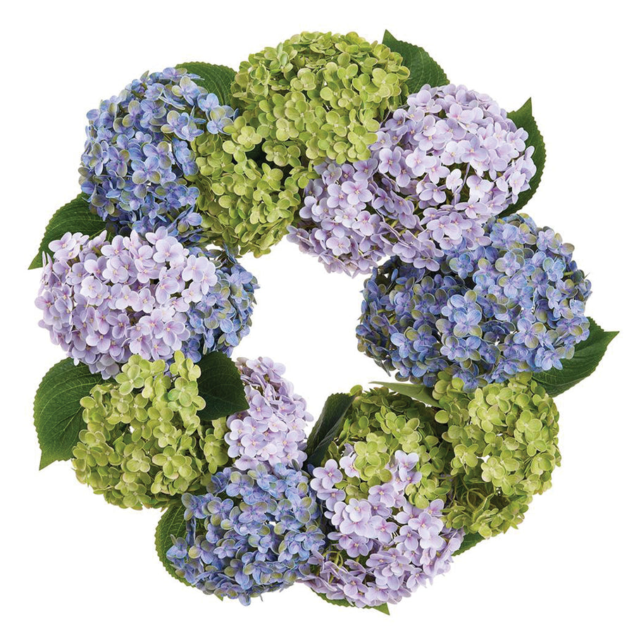 Artificial Mixed Hydrangea Wreath