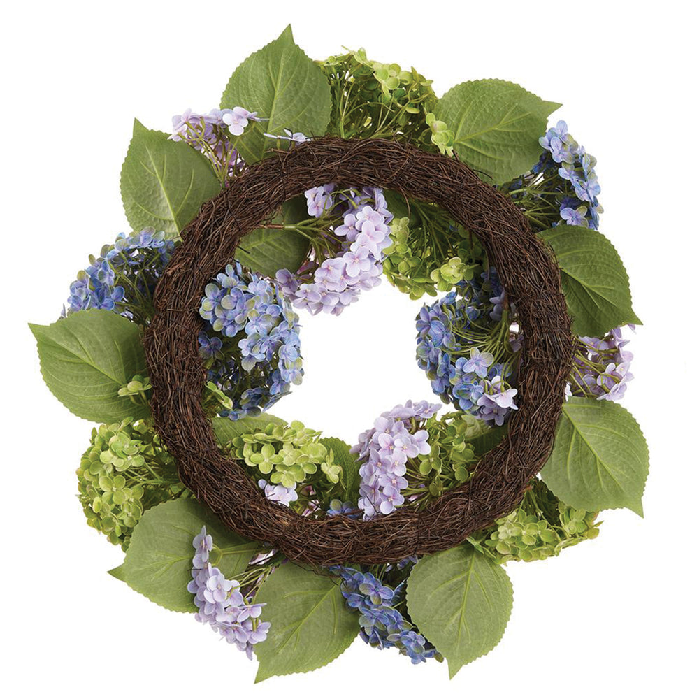 Artificial Mixed Hydrangea Wreath