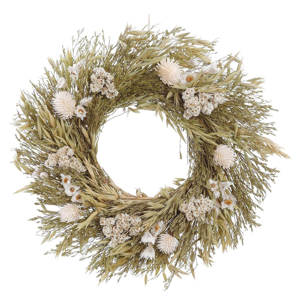 Nature & Forever Dried Thistle & Daisy Wreath