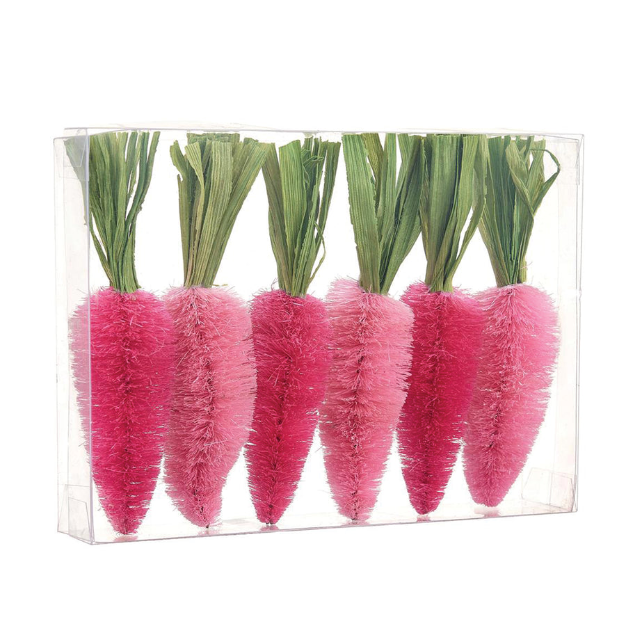Box of Six Pink Sisal Carrots
