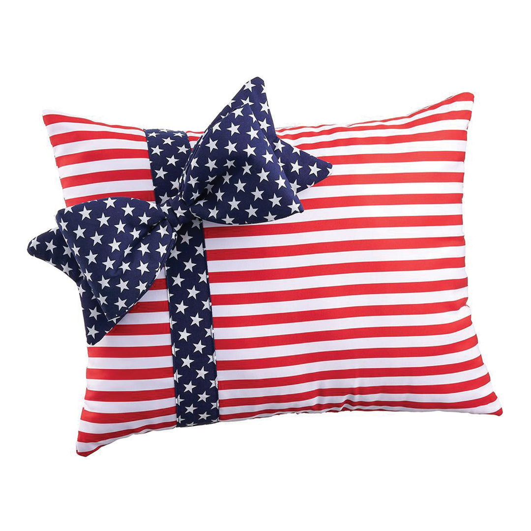 USA Pillow with Bow