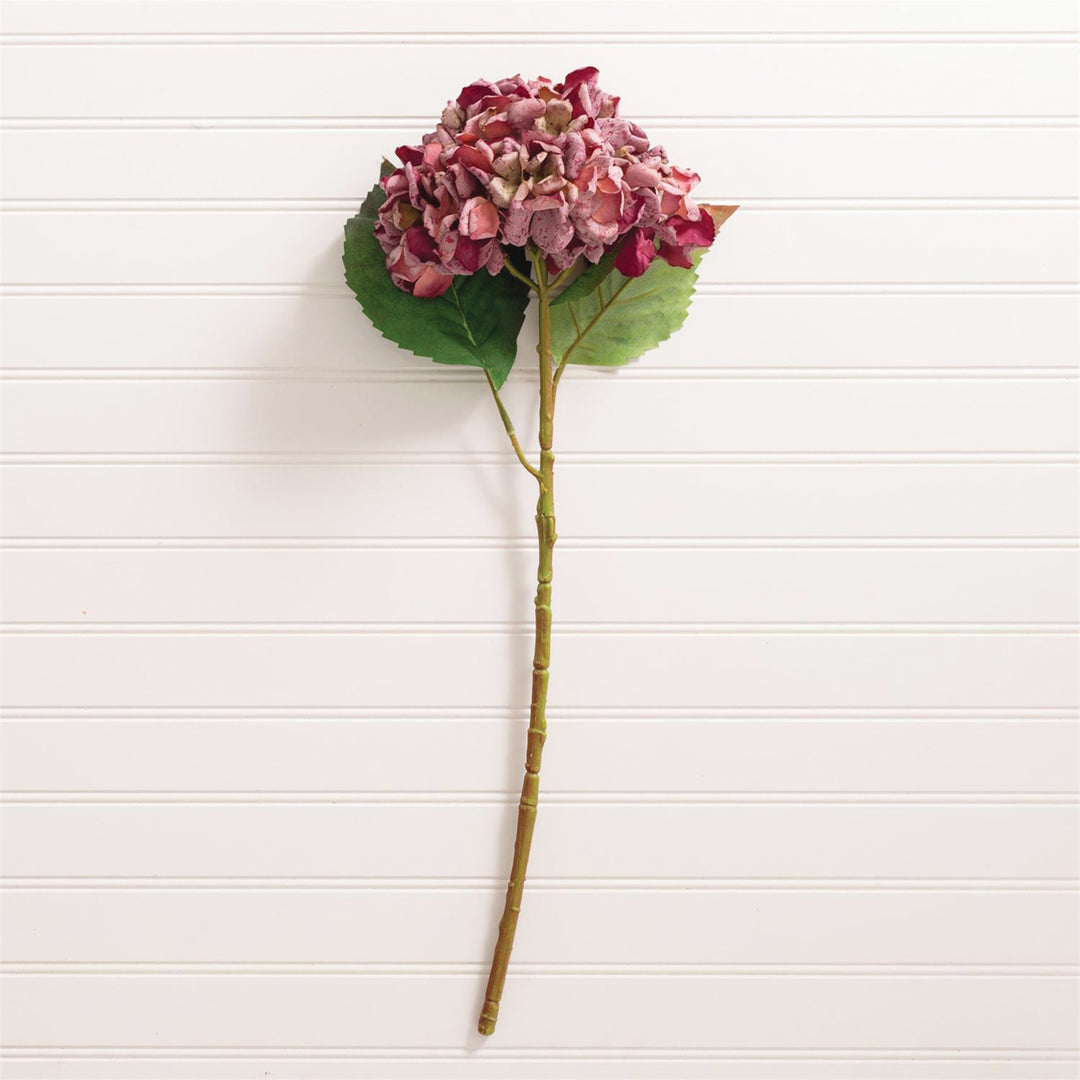 Artificial Soft Touch Hydrangea Spray Purple