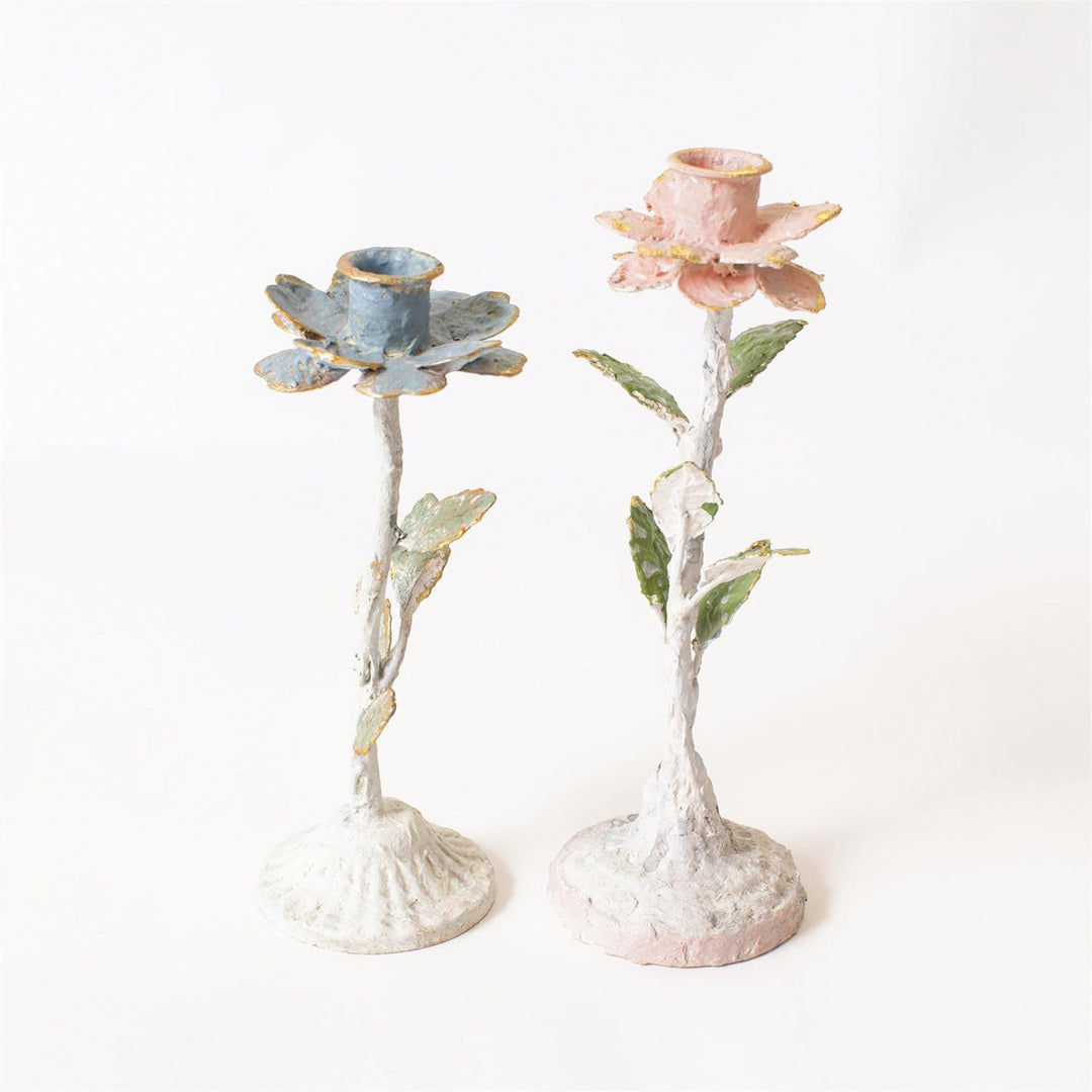 Cottage Flower Candle Holder