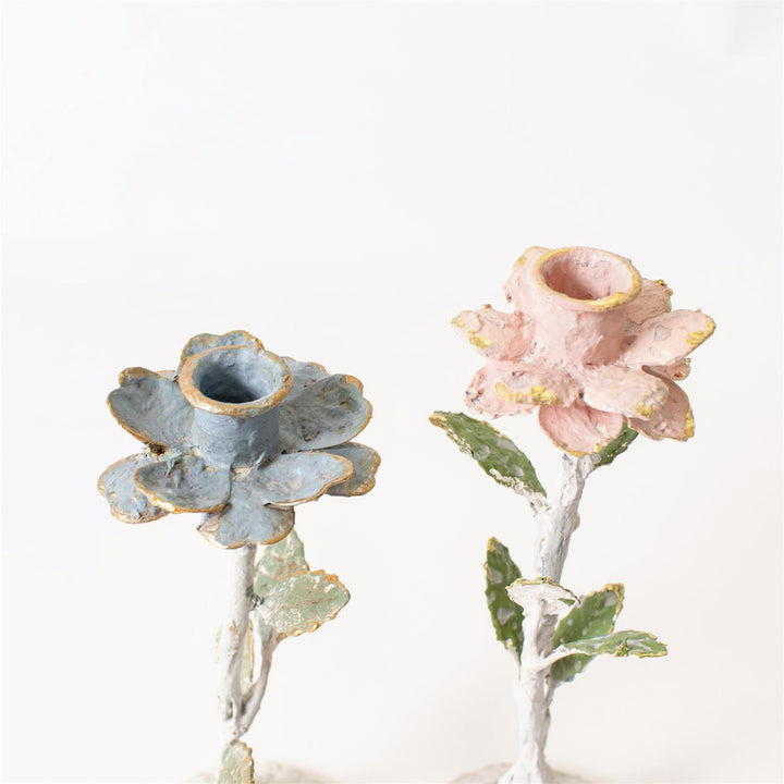 Cottage Flower Candle Holder