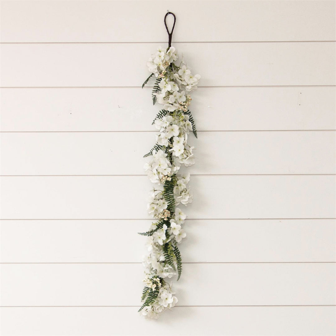 White Hydrangea Garland