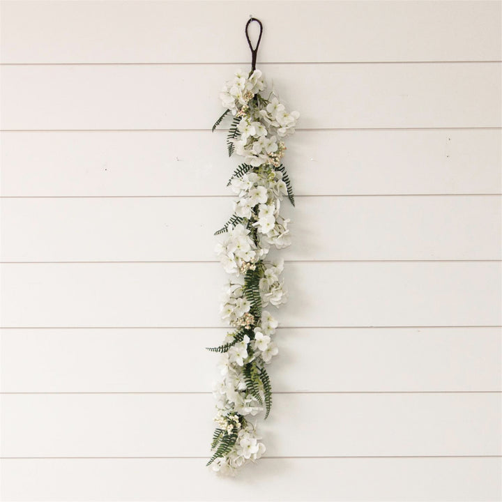 White Hydrangea Garland