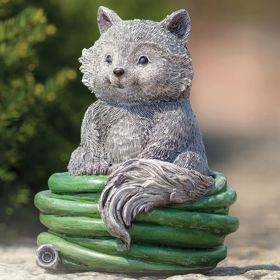 Pudgy Pals Fox on Hose Statue