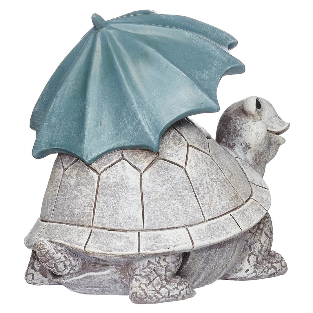 Pudgy Pals Turtle with Umbrella Statue