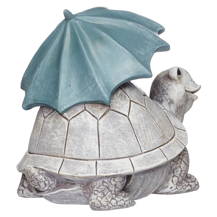 Pudgy Pals Turtle with Umbrella Statue